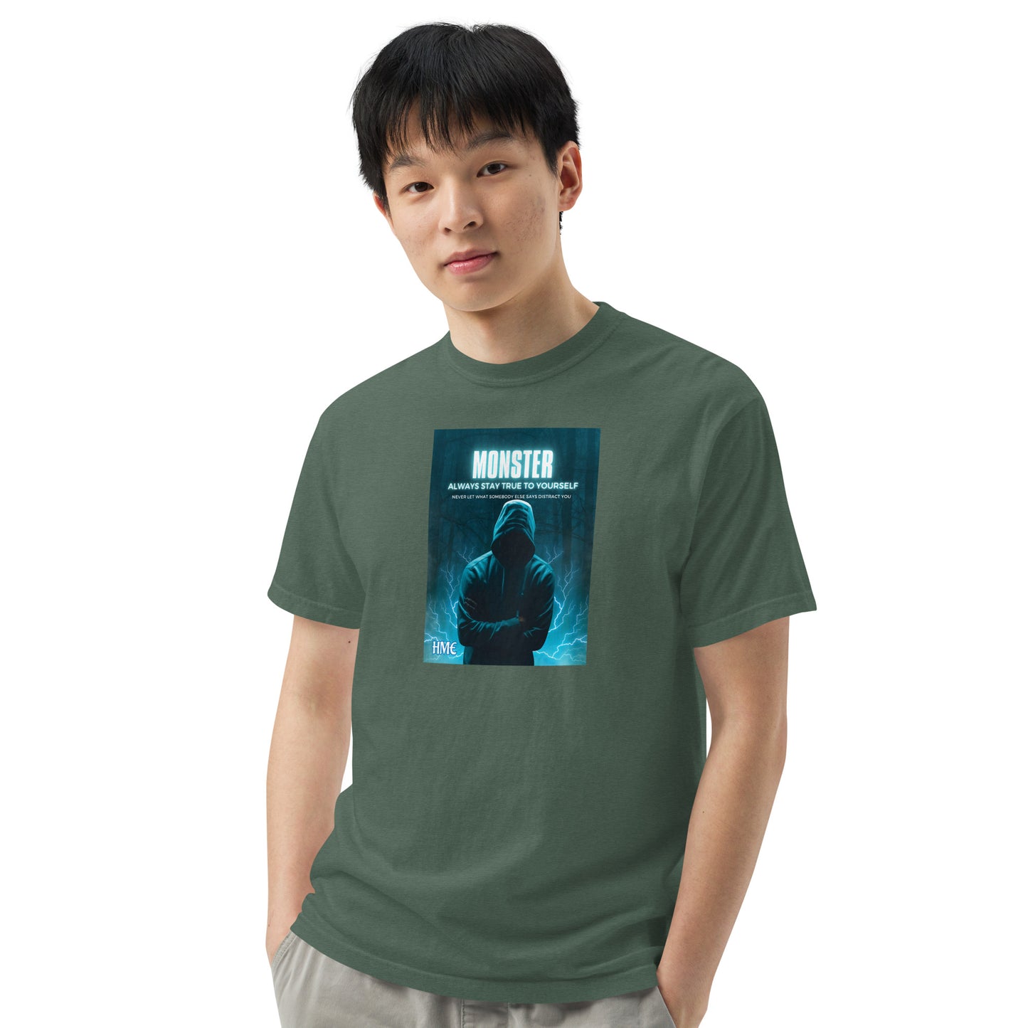 The Motivation Collection Monster Unisex garment-dyed heavyweight t-shirt