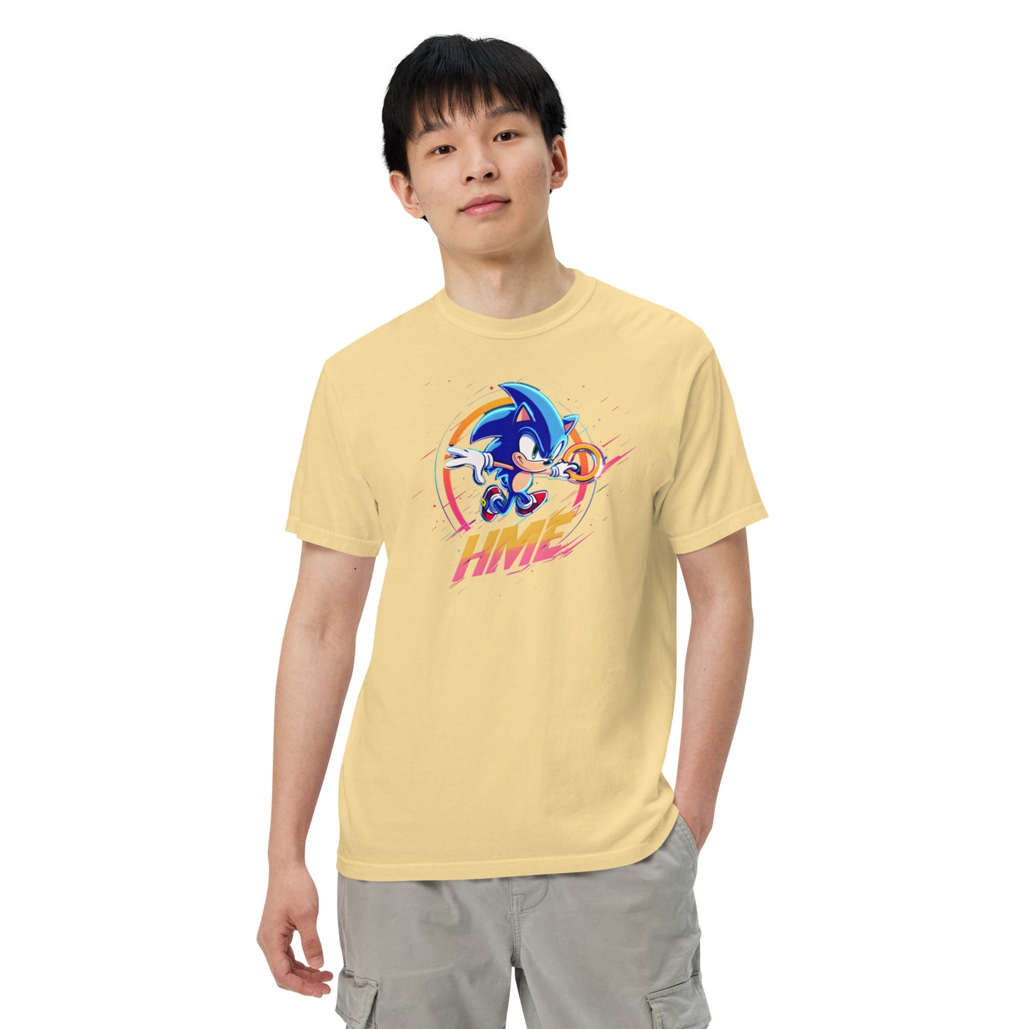 HME Sonic Unisex garment-dyed heavyweight t-shirt