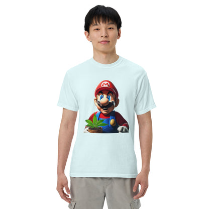 The 420 Collection Mario Unisex garment-dyed heavyweight t-shirt