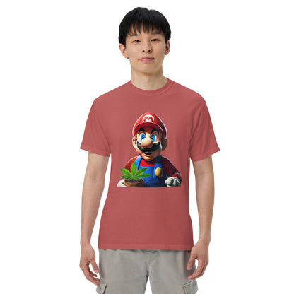 The 420 Collection Mario Unisex garment-dyed heavyweight t-shirt