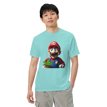 The 420 Collection Mario Unisex garment-dyed heavyweight t-shirt