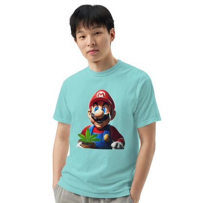 The 420 Collection Mario Unisex garment-dyed heavyweight t-shirt