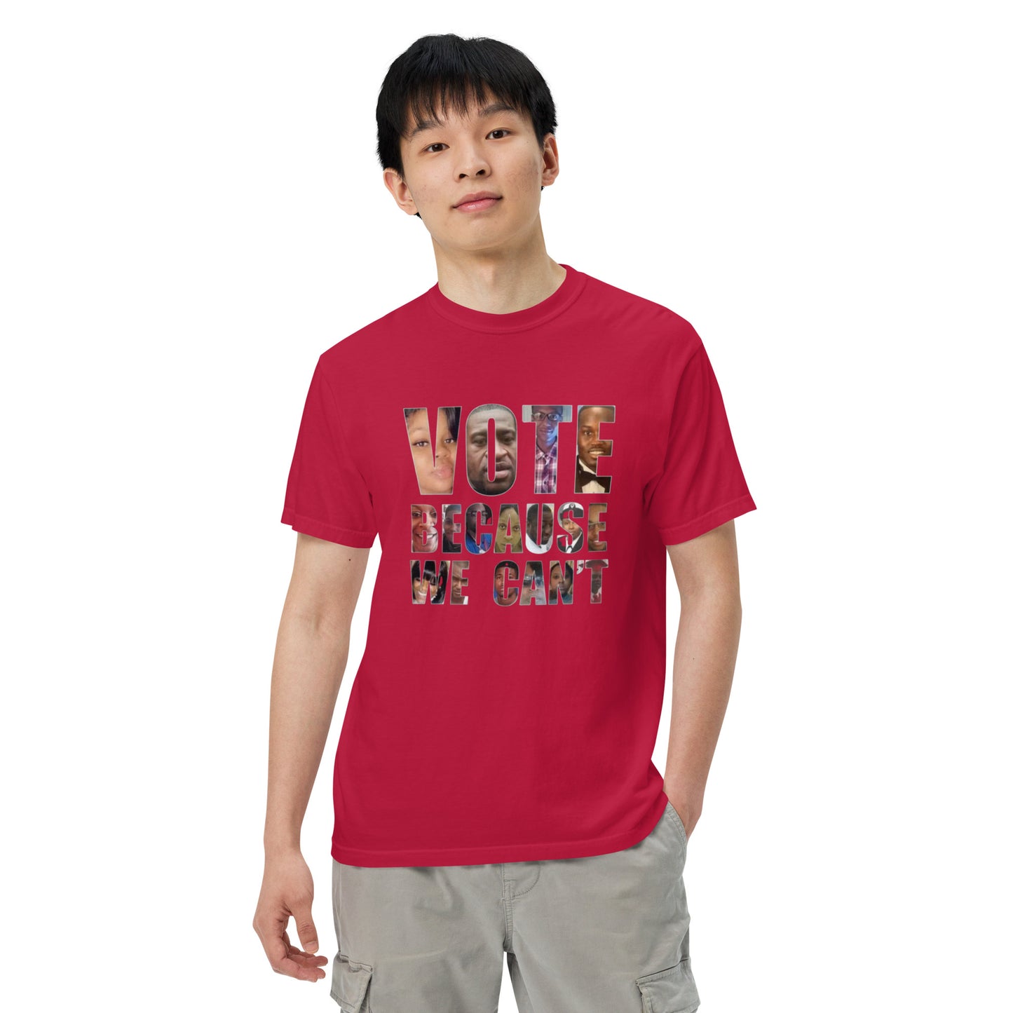 HME Vote Because We Can't Unisex garment-dyed heavyweight t-shirt