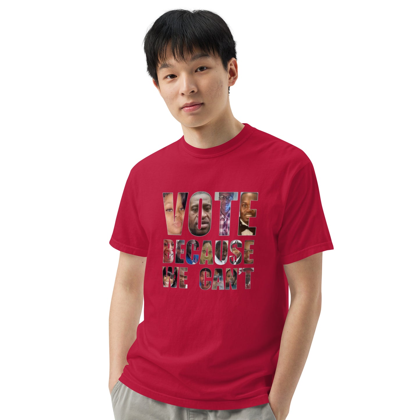 HME Vote Because We Can't Unisex garment-dyed heavyweight t-shirt