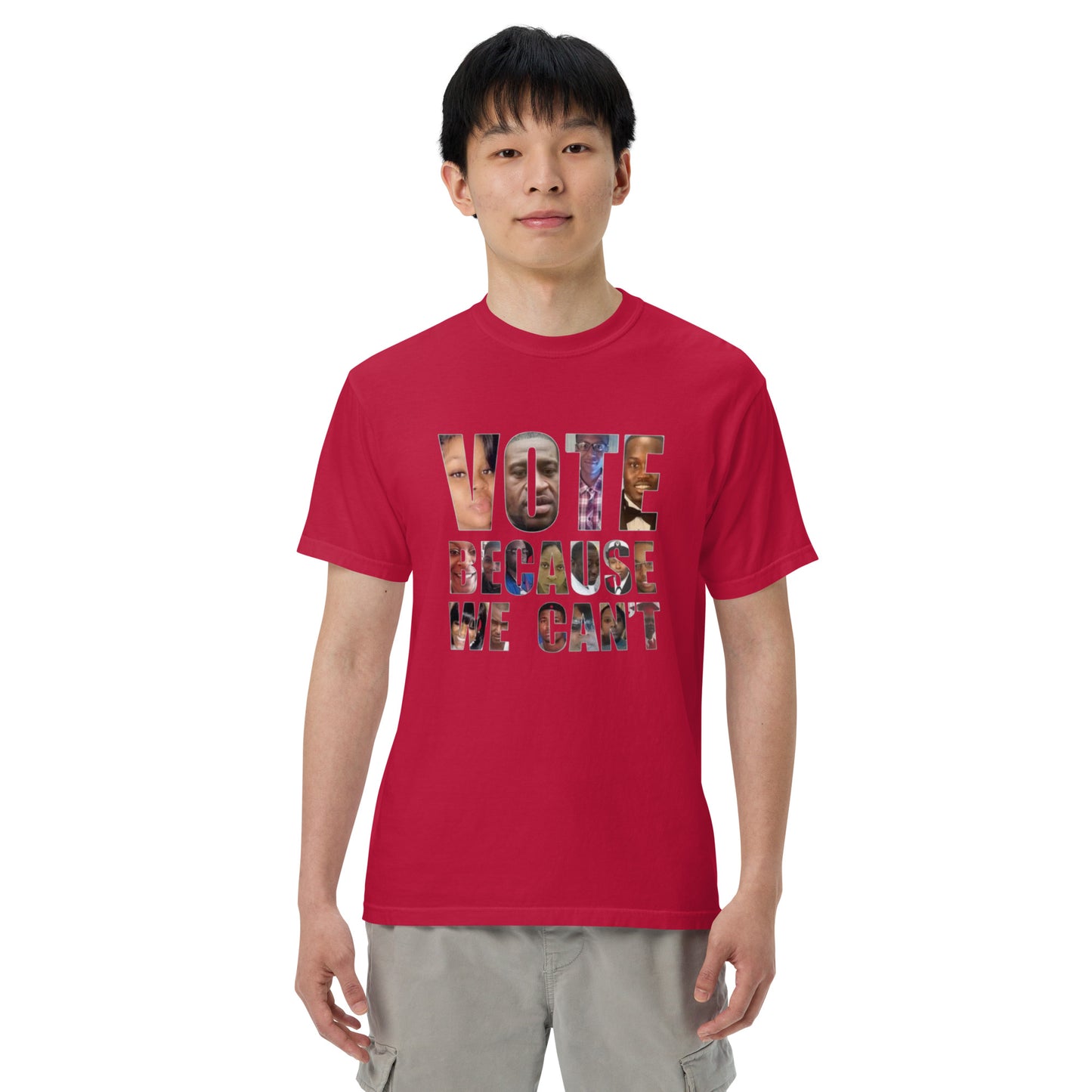 HME Vote Because We Can't Unisex garment-dyed heavyweight t-shirt