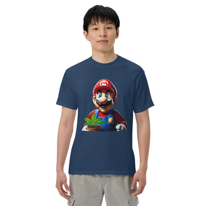 The 420 Collection Mario Unisex garment-dyed heavyweight t-shirt