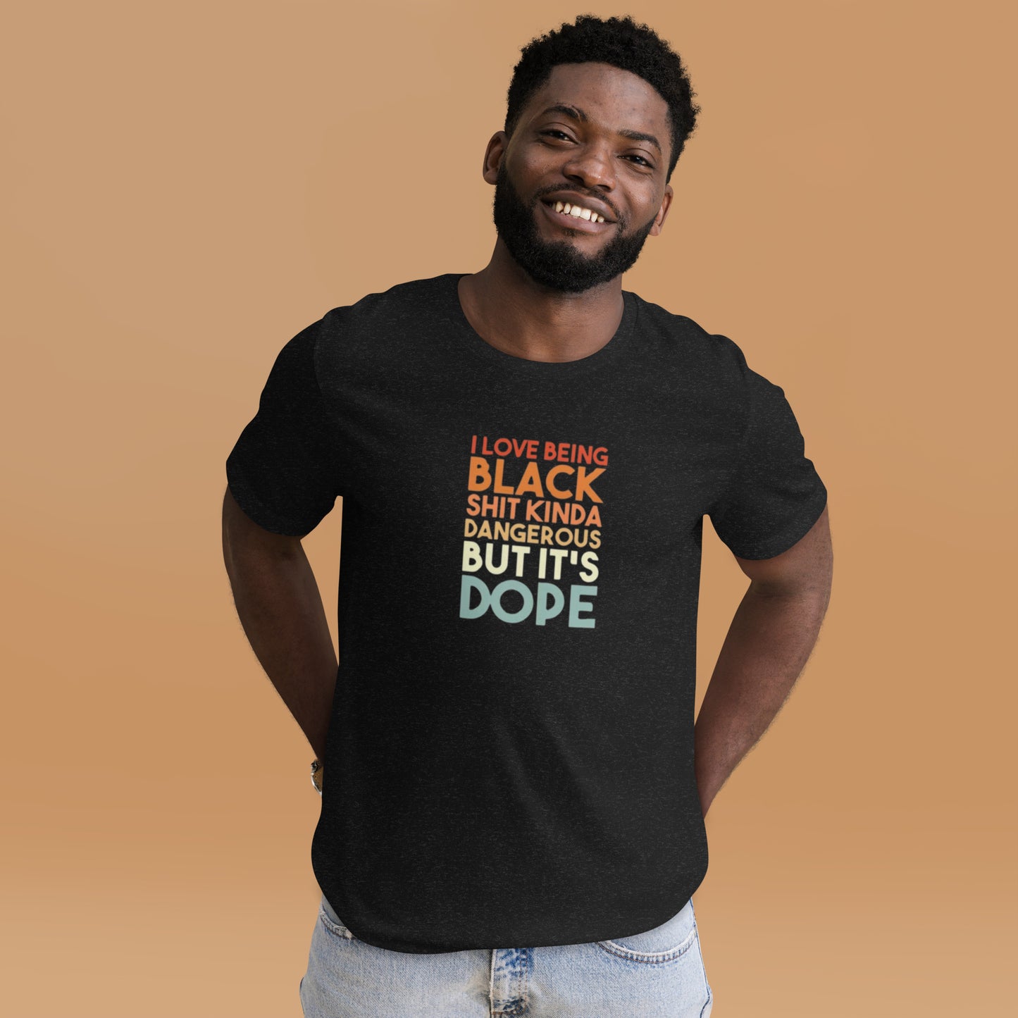 The Motivation Collection Being Black Unisex t-shirt