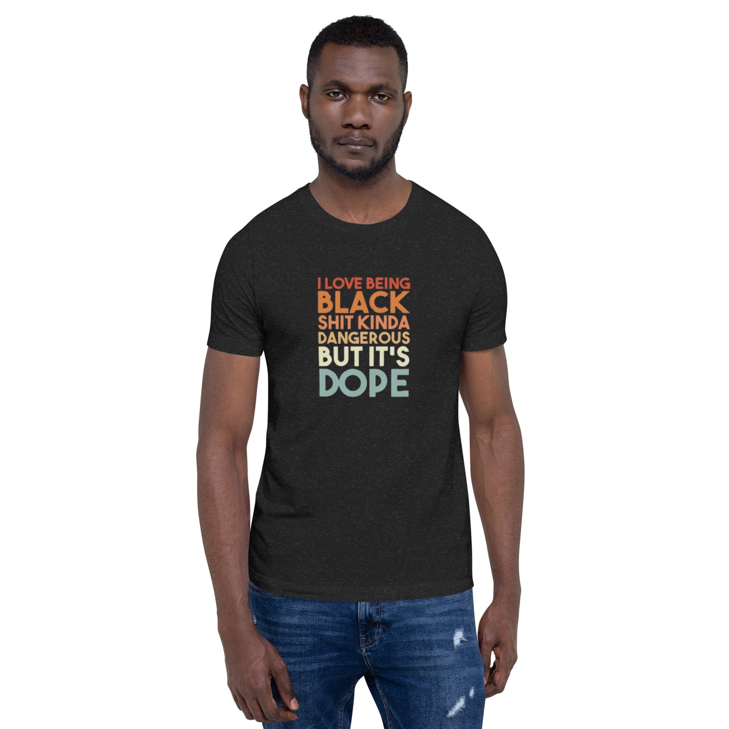 The Motivation Collection Being Black Unisex t-shirt