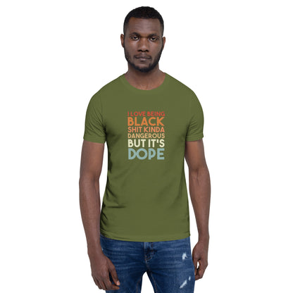 The Motivation Collection Being Black Unisex t-shirt