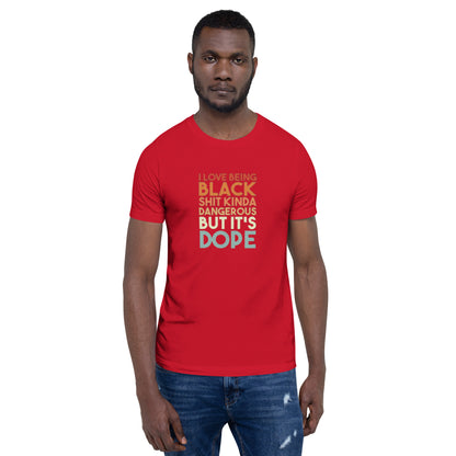 The Motivation Collection Being Black Unisex t-shirt