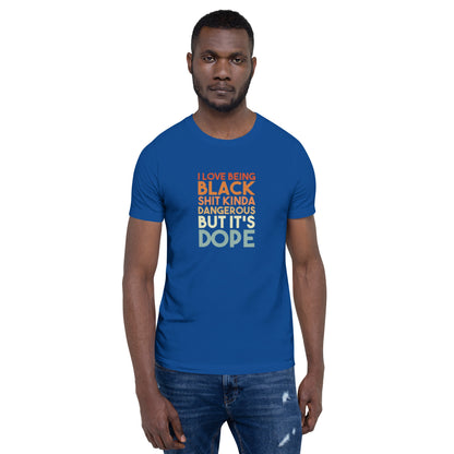 The Motivation Collection Being Black Unisex t-shirt