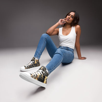 The Lou Collection Women’s high top canvas shoes