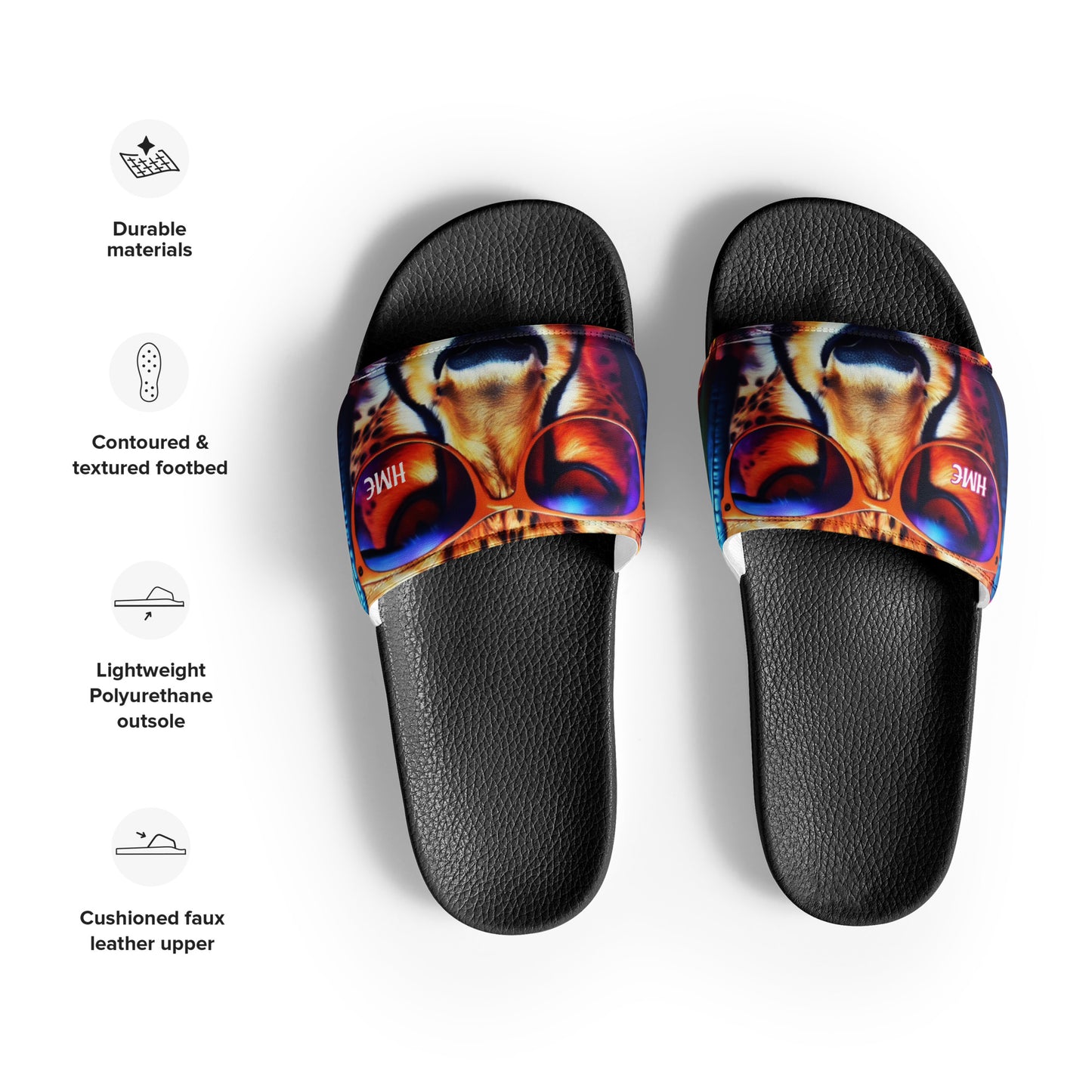 The Urban Cheetah Collection Women's slides